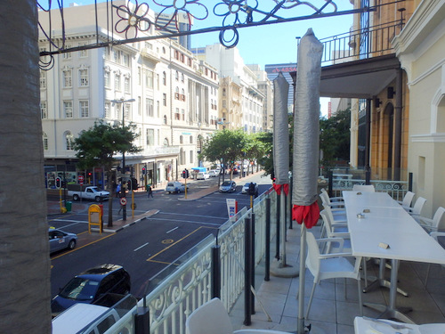 The view north from our breakfast patio.